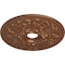 Ekena Millwork Ashley Ceiling Medallion (Fits Canopies up to 4 3/4"), 23 7/8"OD x 4"ID x 2 1/8"P, Polished Copper CM23ASPOS - alternate 3
